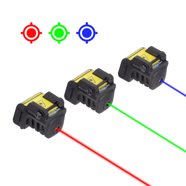 LAMBUL Tactical Red Green Blue Dot Laser Sight Beam USB Rechargeable Compact Laser Scope Nylon Lightweight