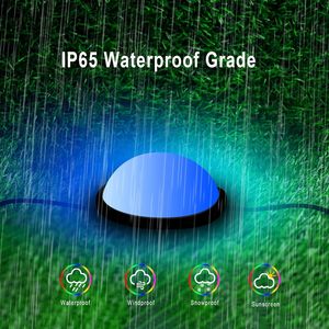 Luz <span class=keywords><strong>de</strong></span> jardín inteligente <span class=keywords><strong>Tuya</strong></span> RGBIC LED, foco impermeable con sincronización musical, luces ambientales enterradas para césped - Product Image 3