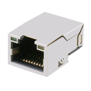 HR961160C <span class=keywords><strong>Ethernet</strong></span> 1 x1 Port Tab Up Magnetic Modular Jack 100 Base-T Network SMD connettore RJ45 con LED - Product Image 6