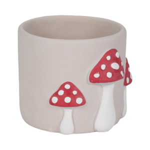 Pot de fleurs en forme de champignon, jardinière cylindrique en ciment, décoration intérieure et extérieure - Product Image 3