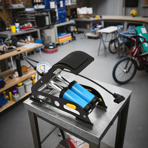 ROUE Nouveau Design Mini Gonfleur Haute Pression Vélo Vélo <span class=keywords><strong>Pied</strong></span> <span class=keywords><strong>Pompe</strong></span> À Air Jauge De Pression Des Pneus Pliable <span class=keywords><strong>Pompe</strong></span> De Sol En Plastique - Product Image 1