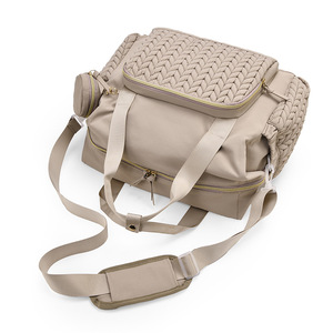Sac de rangement bandoulière grande capacité pour voyage en extérieur, sac à langer pour maman avec pochette pour sucette et accessoires bébé - Product Image 4
