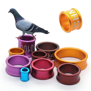 Logo personalizzato rotondo cigni di uccelli struzzi anelli per zampe del piede prodotti per animali domestici per il Record di identificazione - Product Image 2