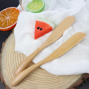 수제 일본 미니 천연 대나무 나무 땅콩 나무 치즈 버터 나이프 스프레더 - Product Image 2