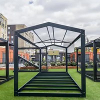 Maison préfabriquée mobile multifonctionnelle à installation rapide, structure en acier galvanisé pour utilisation en bureau