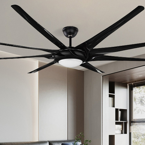 Wholesale Price Industrial Style 100 Inch 8ft Big Black 8 ABS Blades <b>Remote</b> <b>Control</b> Dc Motor Fan <b>Ceiling</b> - Product Image 3