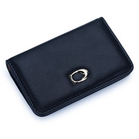 Dompet Pendek Mewah Unisex Grosir Pabrik, Merek Wanita, Anti RFID, Portabel, Kulit PU, Penutup Kancing, Lapisan Sutra, Berlian