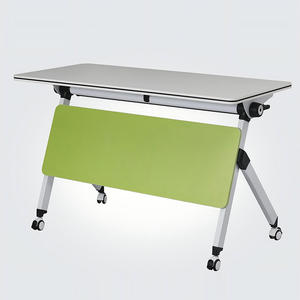 Văn phòng đào tạo đồ nội thất di động gấp lật bảng với điều chỉnh với bánh xe họp máy tính xách tay ráp bàn - Product Image 3