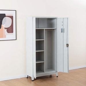 Armoire de classement de bureau moderne à 2 portes, armoire de rangement en acier, armoire de classement multifonctionnelle, armoire de rangement en métal avec étagère réglable - Product Image 5