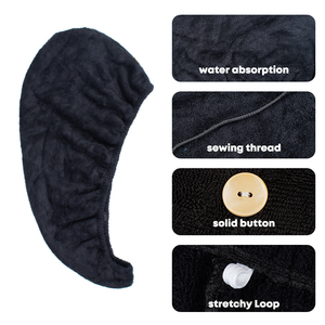 <span class=keywords><strong>Serviette</strong></span> turban en coton et <span class=keywords><strong>bambou</strong></span> à séchage rapide avec logo personnalisé, <span class=keywords><strong>serviette</strong></span> pour <span class=keywords><strong>cheveux</strong></span> en <span class=keywords><strong>bambou</strong></span> pour femmes - Product Image 3