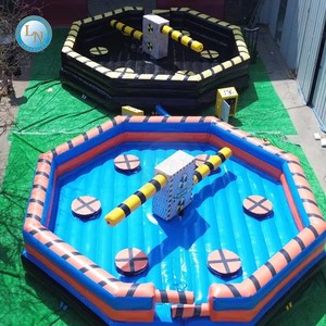 LINO Jeu d'obstacles gonflable mécanique rotatif pour enfants et adultes, en PE/PVC, compatible <span class=keywords><strong>Airscape</strong></span>, usage commercial - Product Image 1