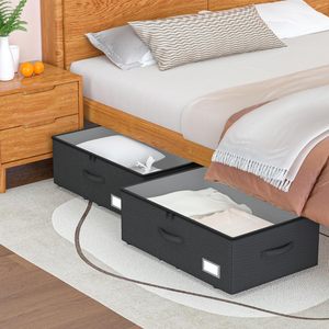 Caja de Almacenamiento <span class=keywords><strong>con</strong></span> <span class=keywords><strong>Ruedas</strong></span> para Debajo de la <span class=keywords><strong>Cama</strong></span>, Armario Rodante de Gran Capacidad para Zapatos Debajo de la <span class=keywords><strong>Cama</strong></span>, Cajón de Almacenamiento para Debajo de la <span class=keywords><strong>Cama</strong></span> para Dormitorio - Product Image 6