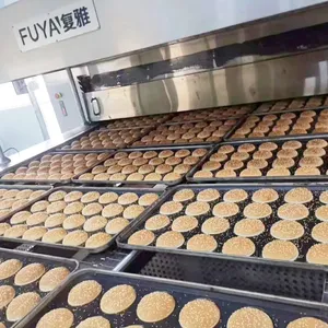 FUYA Full Automatic Tunnel Oven Hamburger Production Line/ Bread Making Machine