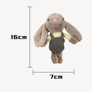 Đồ chơi dễ thương Dài Tai Thỏ Keychain khuyến mãi Thú nhồi bông đồ chơi sang trọng túi quyến rũ Mặt dây chuyền búp bê bán buôn Bunny sang trọng móc khóa - Product Image 6