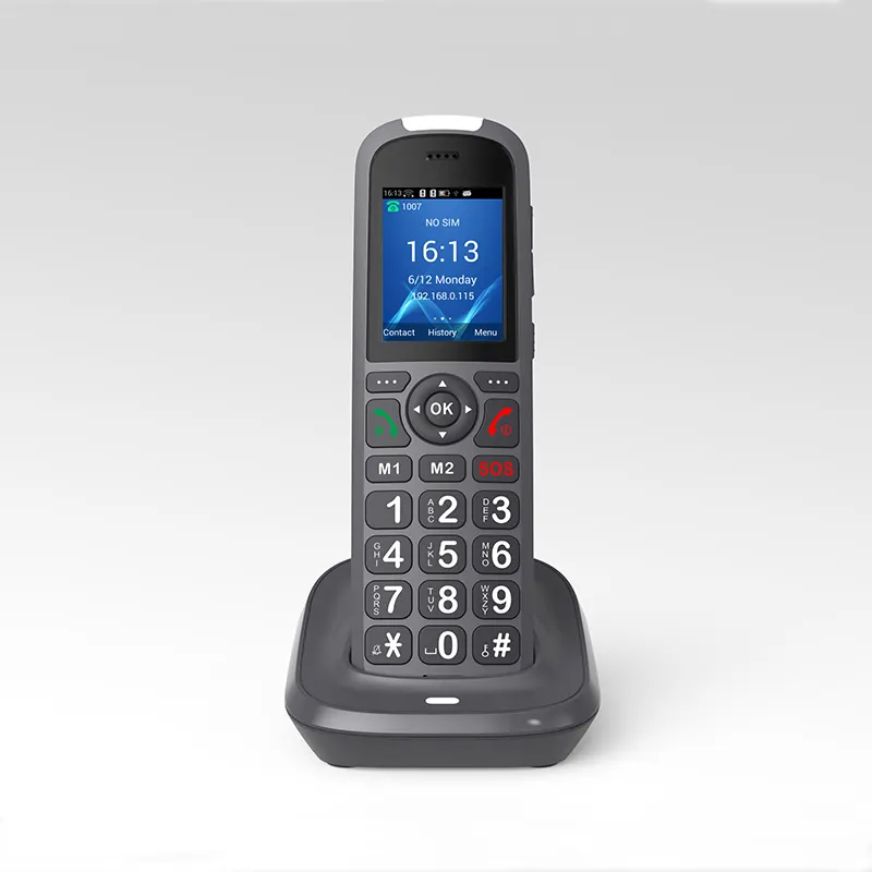 Sasincomm S08 무선 WiFi VoIP 전화 LTE 4G 3G GSM 네트워크 고정 빅 버튼 큰 글꼴 IP SIP 전화 노인 전화