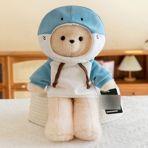 Peluche OEM a Forma di Orsacchiotto con Cappuccio, Cuscino Morbido Decorativo per Divano, Regalo per Bambine, Giocattolo Anime - Product Image 4