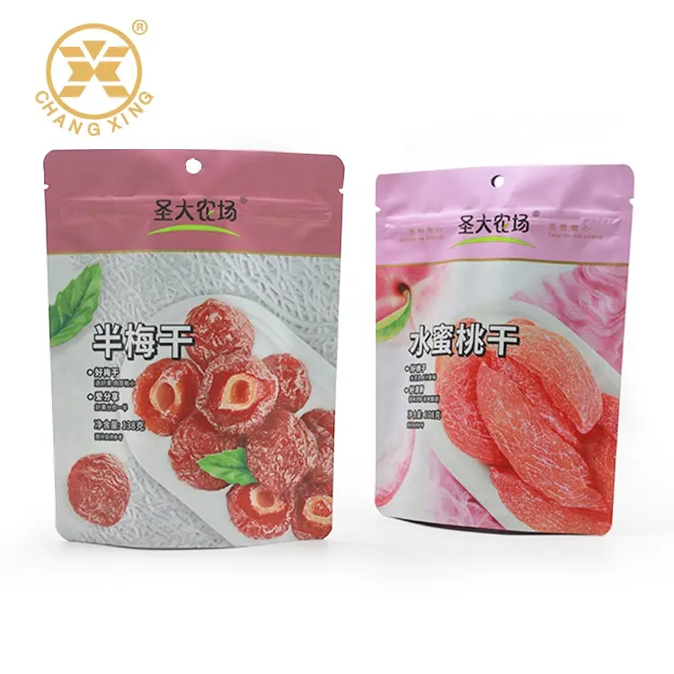 OEM borse con cerniera frutta secca arrosto di mandorle noccioline di arachidi secche arachidi pistacchio imballaggio in plastica Stand Up Nuts Pouch