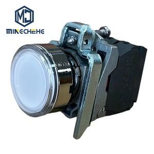 สวิตช์แบบกดติดปล่อยดับ ขนาด 22 มม. รุ่น XB4BW31B5 สำหรับควบคุมไฟฟ้า พร้อมไฟ LED สีฟ้า และตัวเรือนพลาสติกทนทาน - Product Image 1