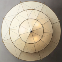 Lustre en métal de style exotique d'Asie du Sud-Est avec LED, taille moyenne, pour chambre à coucher, salon, hôtel, bureau