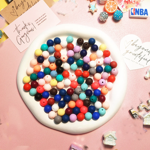 S1026 कस्टम थोक 9 मिमी 12 मिमी 15 मिमी खाद्य ग्रेड बीपा मुक्त बच्चे चयू टेईथर सिलीकोन डिय बीड पेन बनाने के लिए - Product Image 4