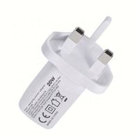 Chargeur rapide USB Type C PD 20W avec prise UK