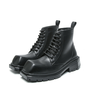 <strong>Black</strong> Yellow Thick Sole Casual <strong>Boots</strong> <strong>square</strong> <strong>toe</strong> Working <strong>Boots</strong> Size 38-45 for <strong>Men</strong> - Product Image 3