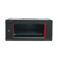 Armoire réseau murale 4U 6U 9U 19 pouces 600x450/600x600, coffret de serveur avec porte en verre trempé pour centre de données