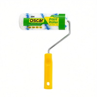 Mini rouleau à peinture 22 mm x 100 mm avec manchon en tissu et cadre métallique, poils en polyester de 10 mm, modèle 83 pour peinture de précision Oscar