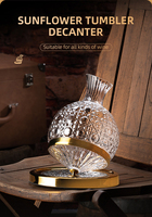 Juego de Decantador de Whisky de Cristal Clásico Retro Personalizado con Caja de Cuero, Juego de Vasos de Whisky, Caja de Regalo