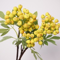Semprotan Blueberry Buatan Realistis dengan Sentuhan Alami, Dekorasi Pohon Natal, Buket Daun Buatan