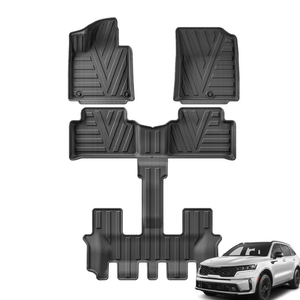 Alfombra de coche de 3 piezas al por mayor, alfombrillas personalizadas de TPE para coches, para el año en el que se vende, en el momento de la venta al por mayor - Product Image 1
