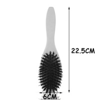 Brosse à perruque personnalisée ARLANY, poils de sanglier et nylon blancs, brosses à cheveux pour femmes, brosse à cheveux en bois pour extensions de cheveux