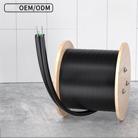 Cable de Fibra Óptica para Exteriores, Tipo Mariposa, de 2 Hilos, Monomodo, para Redes de Telecomunicaciones, Venta al Por Mayor