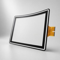 Écran tactile capacitif incurvé EverGlory de 23,8 pouces, structure G+F+F, USB, panneau tactile PCAP incurvé personnalisé pour kiosque, jeux, OEM