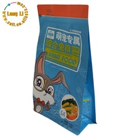 Sachet refermable à fond plat personnalisé, imprimé en héliogravure, écologique, imperméable et résistant à l'humidité, pour aliments pour animaux, sushis et gelées