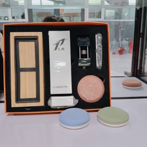 Set di pietre per affilare coltelli a doppia grana 3000/8000 con base in bambù, <span class=keywords><strong>pietra</strong></span> per livellare, guida angolare e stropp in pelle - Product Image 6