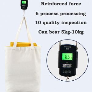 Sac fourre-tout en toile extra large écologique personnalisé sac à provisions de plage pliable imprimé style logo recyclé - Product Image 6