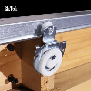 WEKIS FSC BSCI OEM Factory Galvanized <b>Sliding</b> Barn Door Hardware Kit System Industrial <b>Small</b> Warehouse Hotel Made Steel Brass - Product Image 2