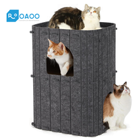 Maison pour chat insonorisée en PET, maison silencieuse pour animaux de compagnie avec panneaux acoustiques en polyester pour chats âgés, chiots, mousse acoustique pour chat