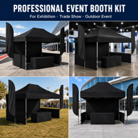 Tente d'Exposition Commerciale 10x10 Personnalisée, Tente à Auvent Modulable pour un Marketing Efficace