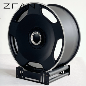Jantes <span class=keywords><strong>en</strong></span> alliage forgé ZFAN 20-21 pouces 5x130 6061-T6 monobloc noir mat à face fermée pour SUV <span class=keywords><strong>de</strong></span> luxe européens performants - Product Image 3