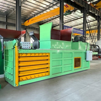 Compacteur de bouteilles en plastique Presse à balles Machine à balles automatique pour déchets de papier Presse à balles horizontale pour déchets de papier