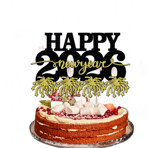 Decorazioni per Torte di Capodanno 2026 con Design a Fuochi d'Artificio per Feste <span class=keywords><strong>e</strong></span> Dessert, Decorazioni per il Festival di Primavera - Product Image 5