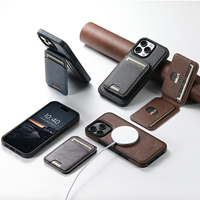 Coque de téléphone SUTENI pour iPhone 18 Pro Max avec chargement sans fil, support magnétique pour cartes, 2-en-1, en similicuir, compatible avec les modèles 17, 16 Plus, 15, 14, 13, 12