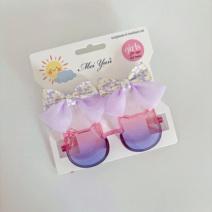Lunettes <span class=keywords><strong>de</strong></span> <span class=keywords><strong>soleil</strong></span> pour enfants Pince à cheveux pour filles Pince à cheveux florale Accessoires pour cheveux pour filles Lunettes <span class=keywords><strong>de</strong></span> <span class=keywords><strong>soleil</strong></span> pour bébés - Product Image 3