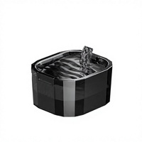 Fontaine à eau sans fil pour animaux de compagnie, grande capacité, résistante aux chutes, distributeur d'eau pour chat en ABS avec séparation, pour usage intérieur