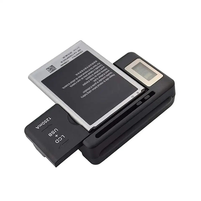 Universal Intelligent LCD Indicator Battery Charger for S4 I9500 S3 I9300 NOTE 3 S5 With Usb Output Charge US EU PLUG