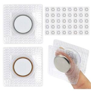 Suministro de oro D15 * 2 Hebilla magnética de Pvc magnética de un solo lado Ropa impermeable Envoltura invisible Imanes adhesivos Neodium - Product Image 4