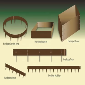 รั้วสนามหญ้ากลางแจ้ง เหล็กคอร์เทนสำหรับตกแต่งขอบสวน - Product Image 4