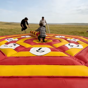 EASYFUN Super Carnival Games - Máquina inflable Wipeout Riding Bike Sweeper Eliminator para adultos, para <span class=keywords><strong>alquiler</strong></span> en fiestas y eventos - Product Image 1